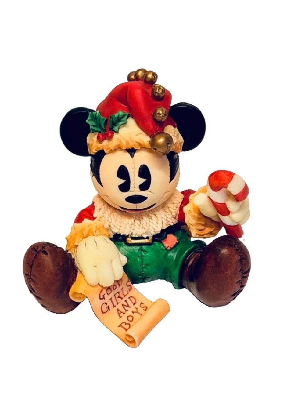 Mickey as Rag Doll Santa Disney Enesco 3.5